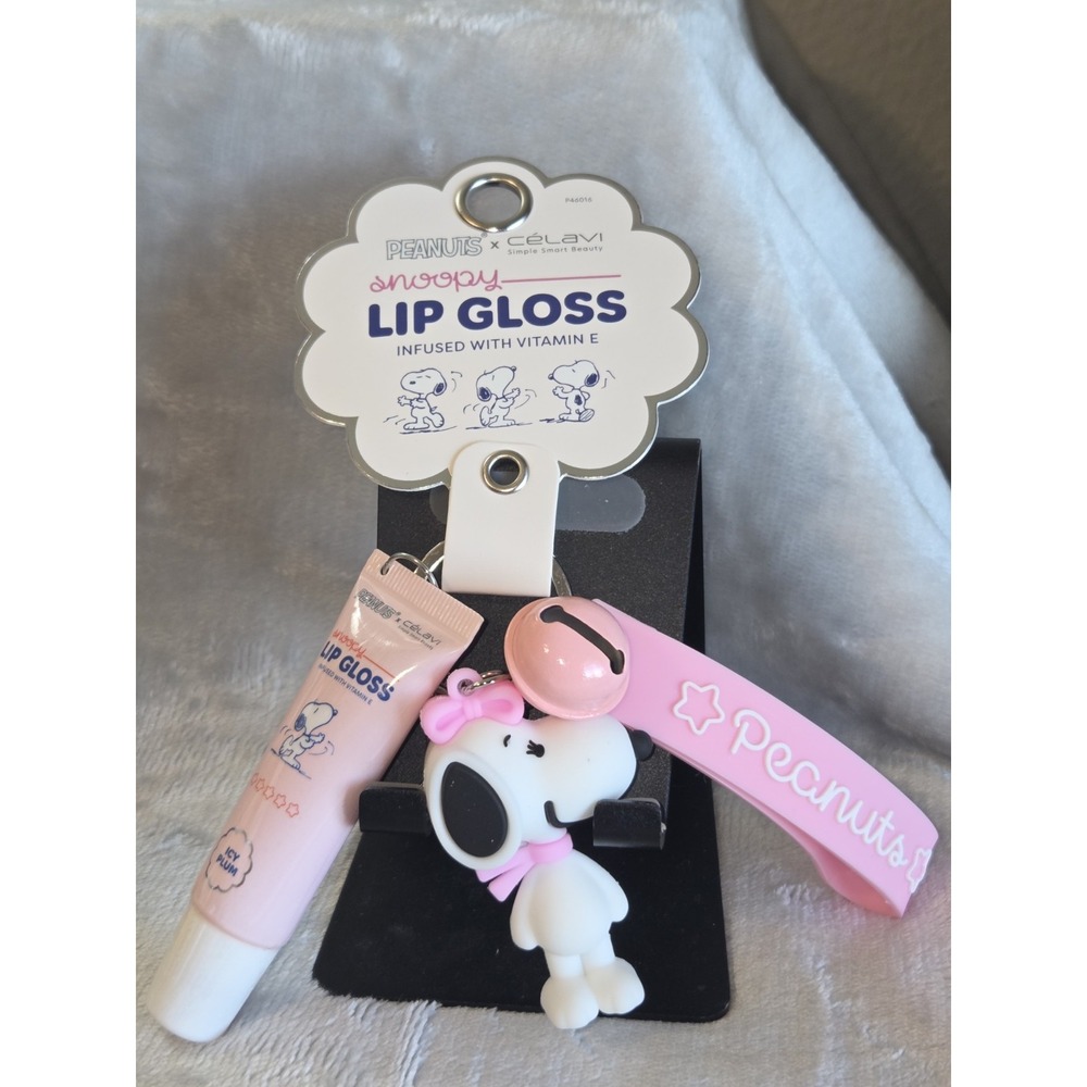 Snoopy Lip Gloss With Key Chain Bundle